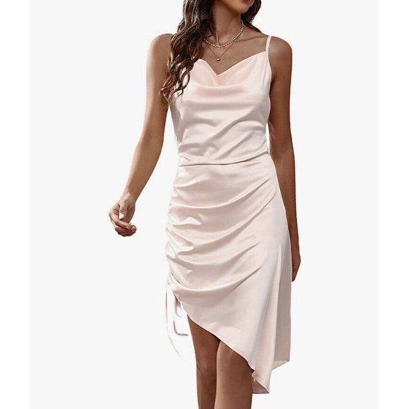 Unbranded Dresses & Skirts - Lyaner Spaghetti Strap Dress Size L Champagne Color